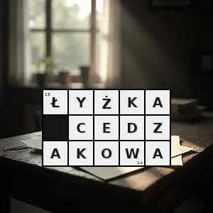 Hasło krzyżówkowe rodzaj specjalnego sita z trzonkiem przymocowanym do obwodu służącego do wyjmowania jarzyn lub mięsa z wywarów owoców z syropów klusek i pierogów z wrzątku oraz innych zbliżonych zastosowań - łyżka cedzakowa – rozwiązanie, synonimy, podpowiedzi i definicje krzyżówkowe